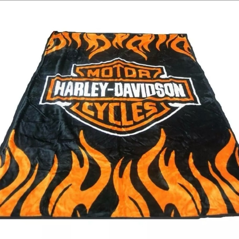 Harley Davidson Blanket Queen Size 90x90-100